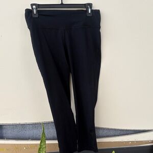 Black High-Waist Women's Ponte Pants
